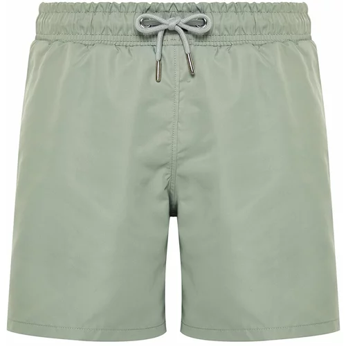 Trendyol Light Khaki Men's Extra Short Basic Sea Shorts