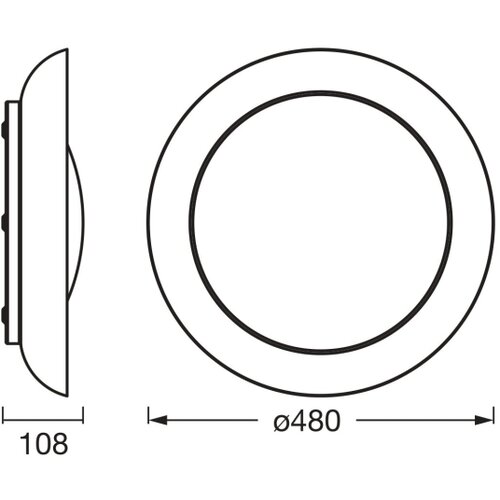 Osram LED prigu&amp;scaron;iva plafonska svetiljka PLATE LED/45W/230V prečnik 48 cm zelena Slike