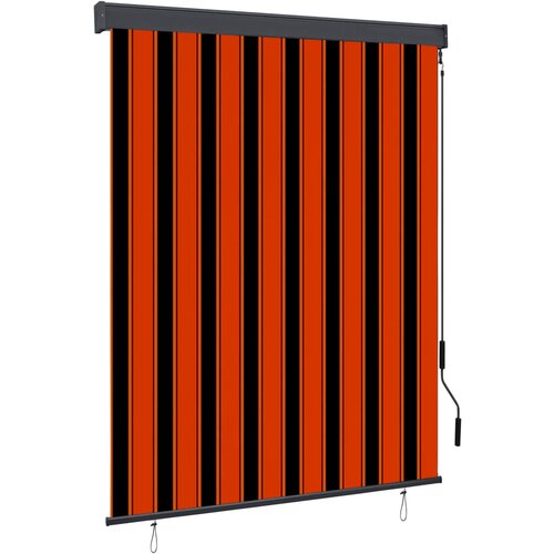 vidaXL zunanje rolo senčilo 140x250 cm oranžno in rjavo, (20696884) Cene