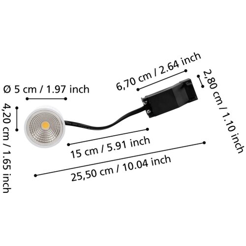 Eglo 902335 - LED prigu&amp;scaron;iva modul PUCK LED/6,4W/230V 4000K Slike