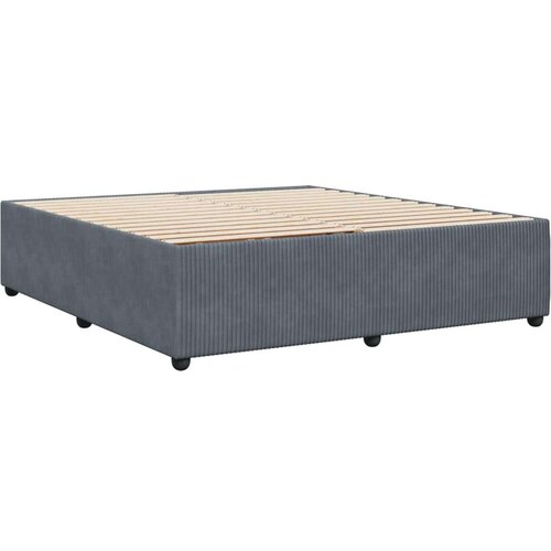 VidaXL okvir za krevet tamnosivi 180x200 cm bar&amp;scaron;unasti Slike