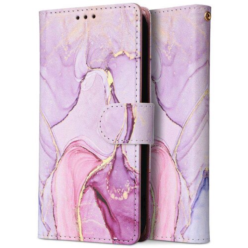 Onasi preklopna torbica Wallet denarnica Fancy Diary Marmor Samsung Galaxy A15 5G - vijola Cene
