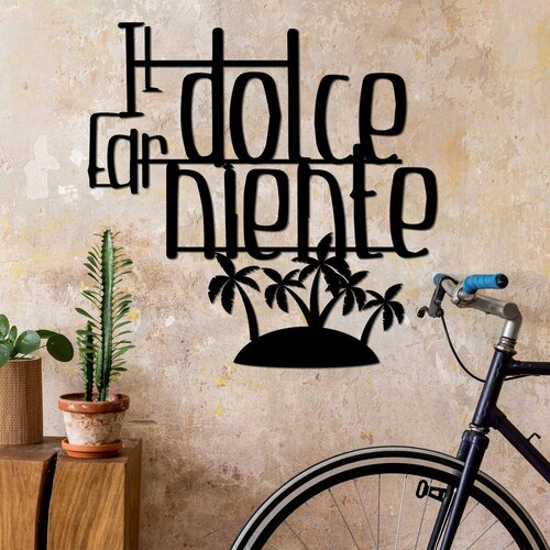 Wallity zidna dekoracija dolce far niente 4, 56 x 56 cm, crna Cene