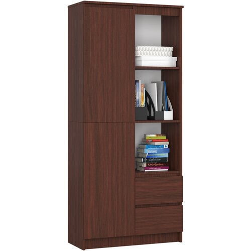AKORD Regal, 1 Vrata In 2 Predala, Wenge, (5000332492) Cene