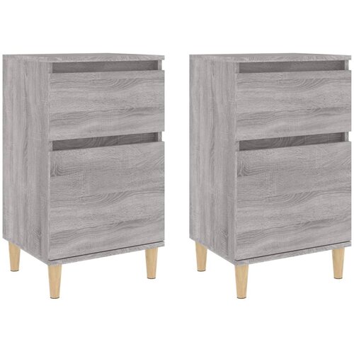 Maison Chic Dvo delni komplet Nočne omarice - Nočne mize siva sonoma 40x35x70 cm, (21690612) Cene