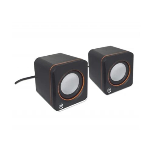Manhattan zvučnici 2.0 161435, 6W black Cene