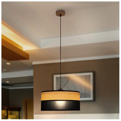  Visilica na sajli ALBA 1xE27/15W/230V &Oslash; 45 cm crna/braon Cene