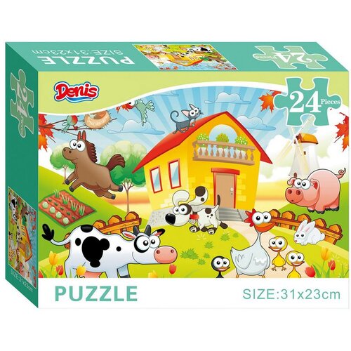 Denis Puzzle / Slagalica, 24 kom, Domaće životinje Cijene