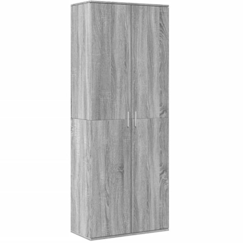 Maison Chic Visoka omara - Komoda - Predalnik siva sonoma 70x35x180 cm inženirski les, (21721549) Slike