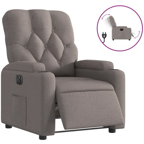 Maison Chic Električni naslanjač - Relax naslanjač taupe blago, (22062663) Cene