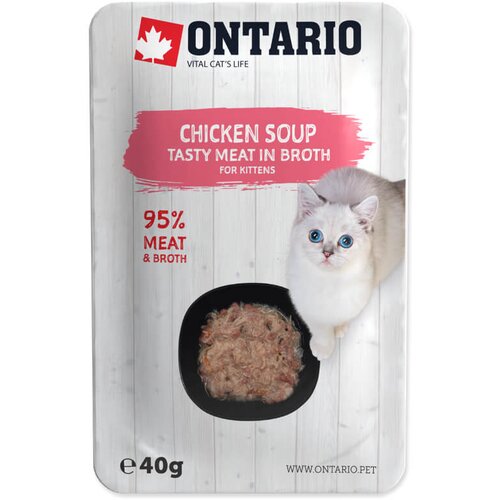 Ontario Kitten juha - pi&scaron;čanec, korenje in riž 40 g Cene