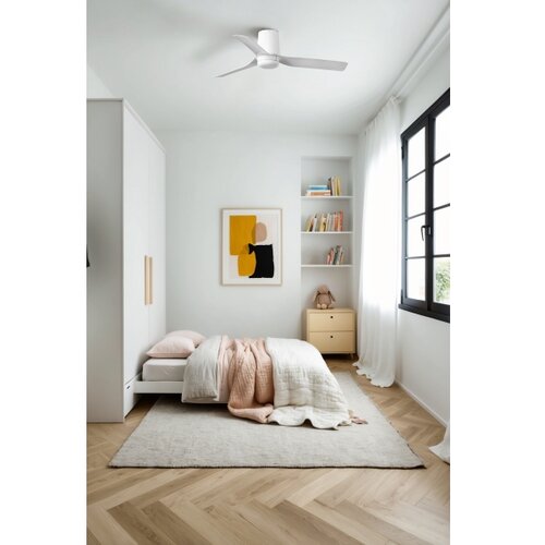 Faro 33832 - Plafonski ventilator MINI PUNT TUB S, beli, prečnika 90 cm + daljinski upravljač Slike