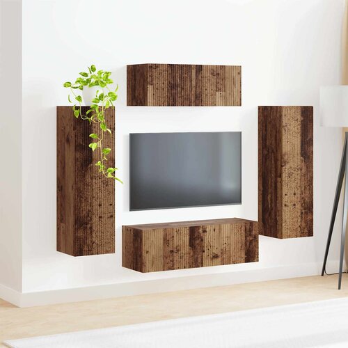  Set TV komoda 3 kom. Staro drvo Slike