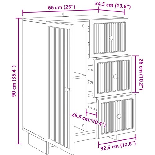  Kreveta s ladicama Crna 66 x 34,5 x 90 cm Konstruirano drvo Slike