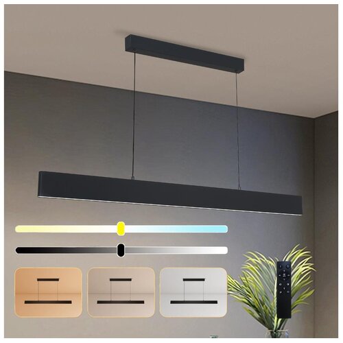  Brilagi - LED prigušiva luster na sajli SLIMLINE LED/40W/230V 3000-6000K crna + daljinski upravljač Cene