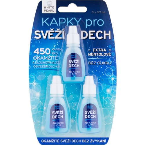 White Pearl Dental Care kapljice za svež dah 3 x 3.7 ml Cene