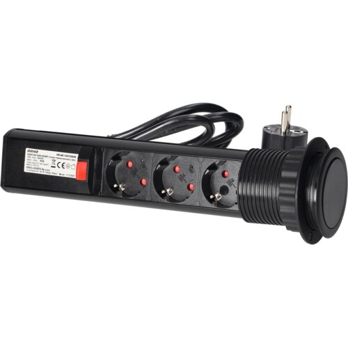 Orno Podalj&amp;scaron;ek s 3 x Schuko vtičnicami, vgradni - OR-AE-1347(GS) Slike