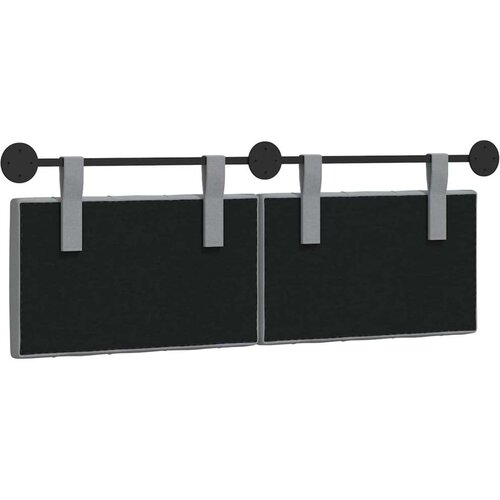  Držeće uzglavlje Zidne Svijetlo siva 130 x 55 x 7 cm tkanina - Svjetlosiva 120 cm bez LED Slike