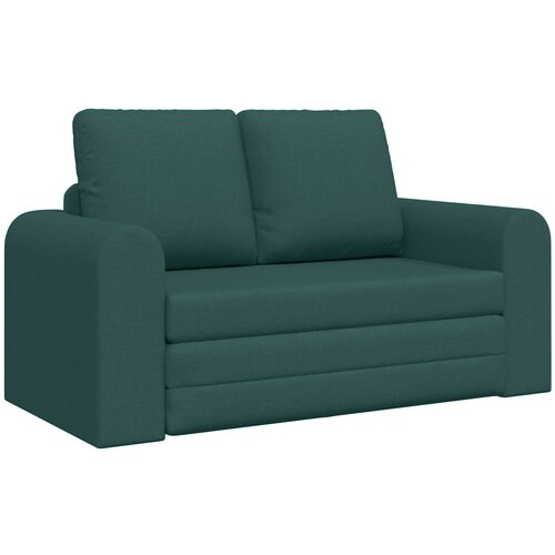 VidaXL Floor Sofa Bed 2-v-1 Temno zelen 148x71x83 cm Tkanina Slike