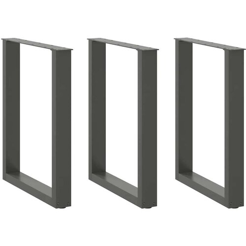 vidaXL noge kavne mizice u-oblika 3 kosa antracit 70x(72-73)cm jeklo Cene