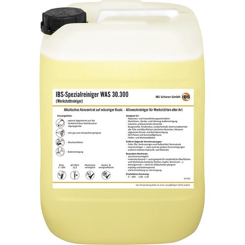 IBS Scherer Univerzalno čistilo za delavnico, alkalni koncentrat 30.300, 20-l kanister Cene