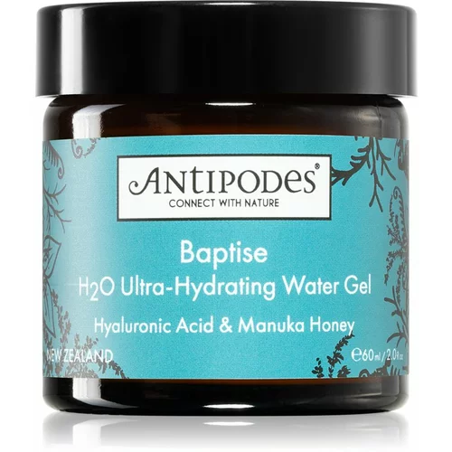 Antipodes Baptise H₂O Ultra-Hydrating Water Gel lahka vlažilna gel krema za obraz 60 ml