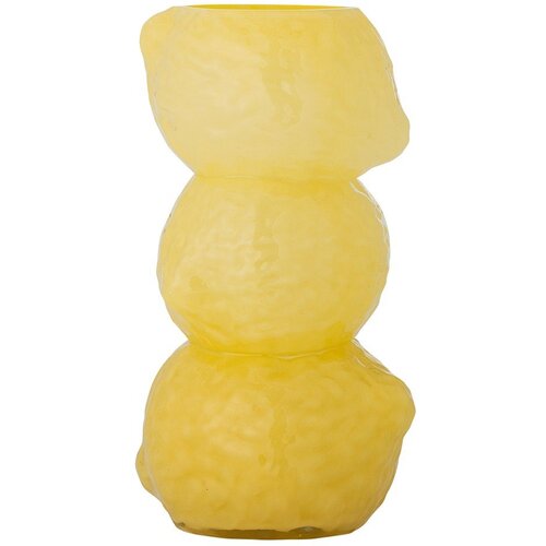 Bloomingville Rumena steklena vaza (vi&amp;scaron;ina 27 cm) Limone &amp;ndash; Slike