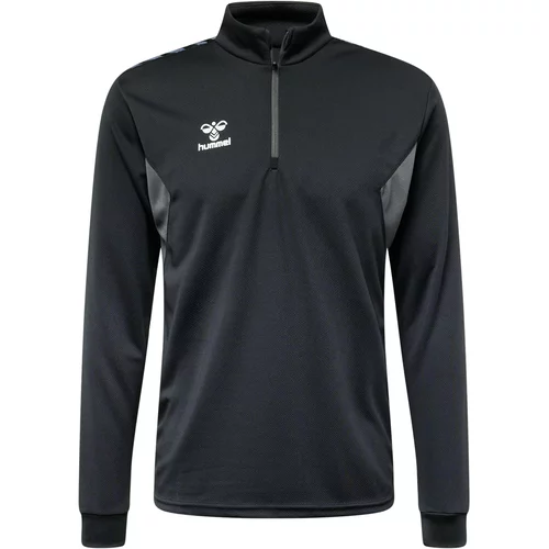 Hummel Športna majica 'AUTHENTIC' siva / črna / bela
