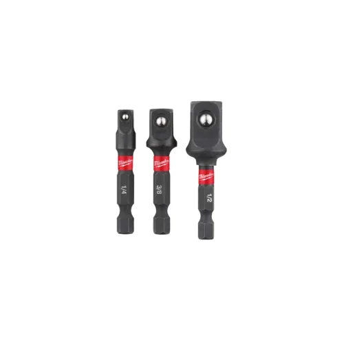 Milwaukee 3-dijelni set adaptera za nasadne ključeve 1/4″ 3/8″ 1/2″ 4932479228