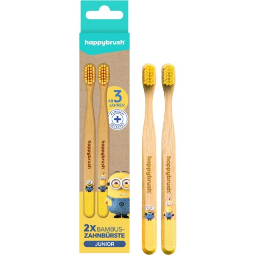 happybrush Ročna zobna ščetka iz bambusa Minions - 1 kos Cene