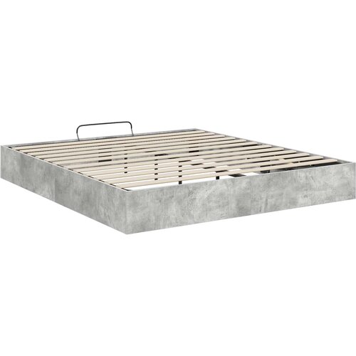  Otomanski krevet Beton 203 x 180 x 25 cm Konstrukcijsko drvo Slike