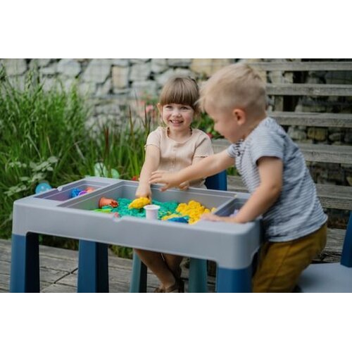 Tega Set dječjeg namje&amp;scaron;taja (stol, 2 stolice) Teggi Multifun Turquoise/Navy/Grey Slike