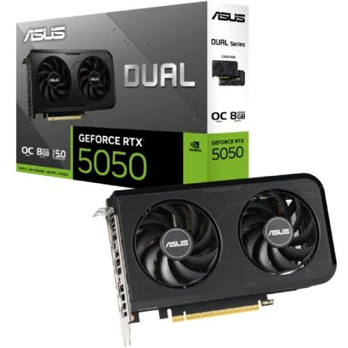 Asus VGA DUAL-RTX5050-O8G 8GB GDDR6 OC, 128-bit, 3x DP, 1x HDMI Cijene