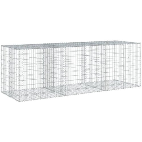  Gabionska ko&amp;scaron;ara s poklopcem 300x100x100 cm pocinčano željezo Slike