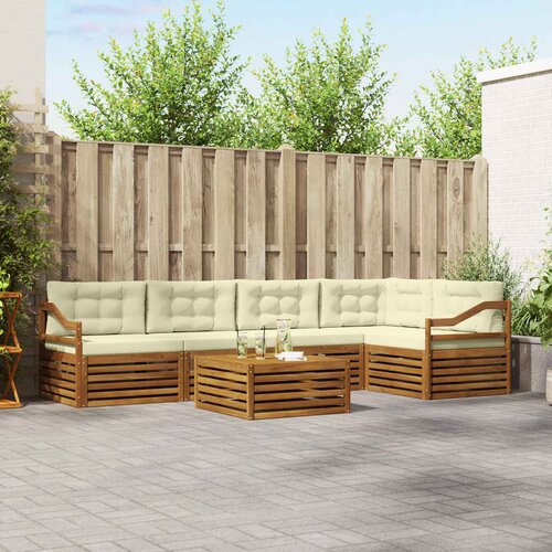  Set vanjskih sofa 6 kom. Prirodna i krem Cijene