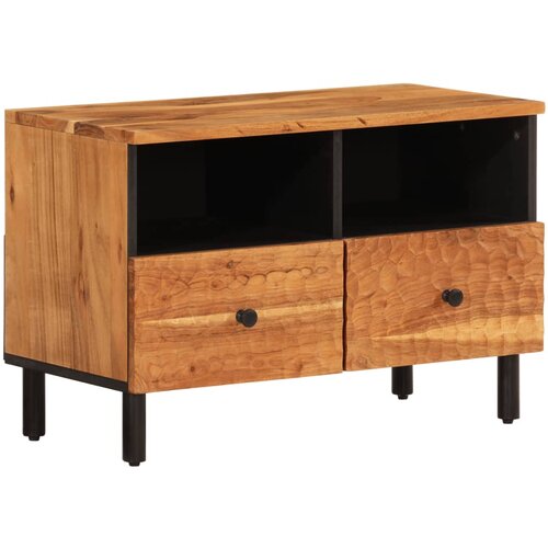 Maison Chic TV omarica - TV stojalo - Televizijska omarica 70x33x46 cm trden akacijev les, (21700495) Slike