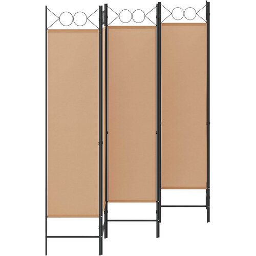 Razdjelnik prostora s 6 panela Bež 240 x 180 cm Tkanina Slike