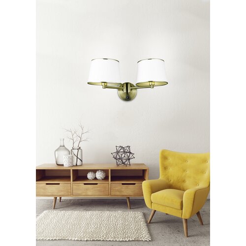 Candellux ibis zidna lampa 2X40W E14 patina Slike