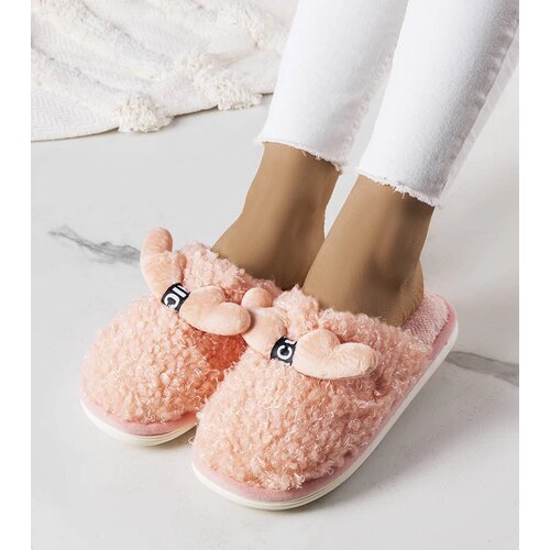 Gemre Pink slippers with fur Rosny Cene