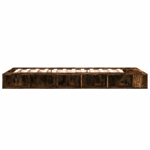  Okvir za krevet boja hrasta 90 x 200 cm konstruirano drvo Slike