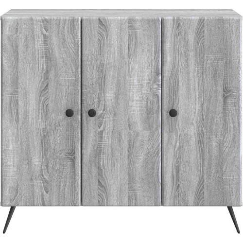  Kreveta Siva sonoma 89 x 34,5 x 80 cm Konstruirano drvo Slike