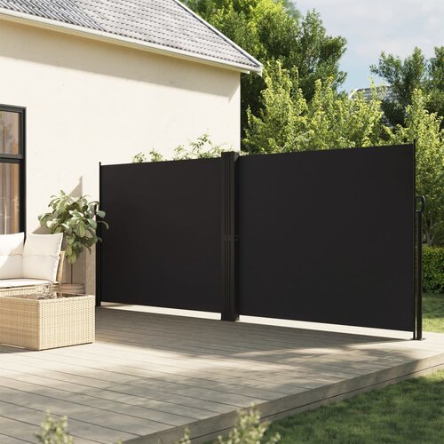 vidaXL Zložljiva stranska tenda črna 160x600 cm Cene