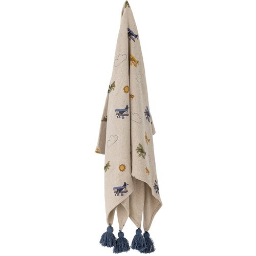 Bloomingville Mini Kremno bela otro&amp;scaron;ka odeja 130x160 cm Plane &amp;ndash; Slike