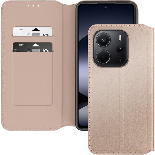AVIZAR Ohišje za Xiaomi Redmi Note 14 4G Clamshell Card Holder and Video Holder, Rumena, (5000013577) Cene