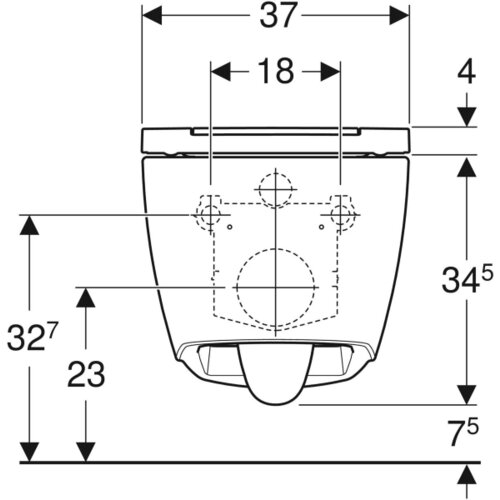 Geberit One konzolna wc &amp;scaron;olja SS daskom 500.202.01.1 Slike