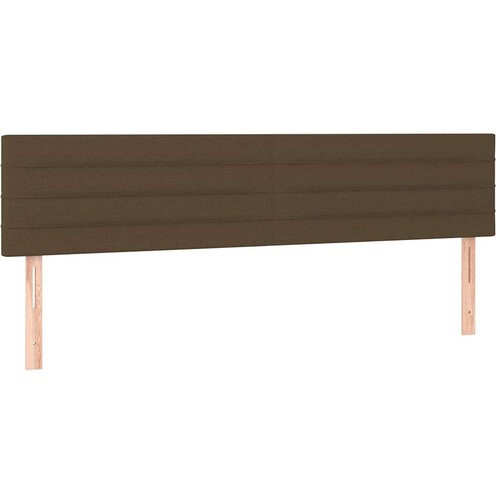  Krevet s oprugama i madracem tamnosmeđi 200x200 cm od tkanine Slike