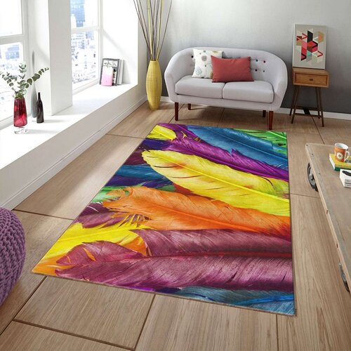  Sa gumenom podlogom 140x220cm - šarena pera, TG-3116 Cene