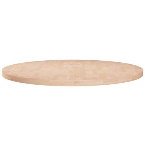 vidaXL Okrogla mizna plošča Ø80x2,5 cm neobdelana trdna hrastovina Cene