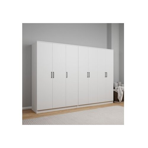 Hanah home Ormar Kardelen 1600-106, 280x180x51.8 cm, Bijeli Cene