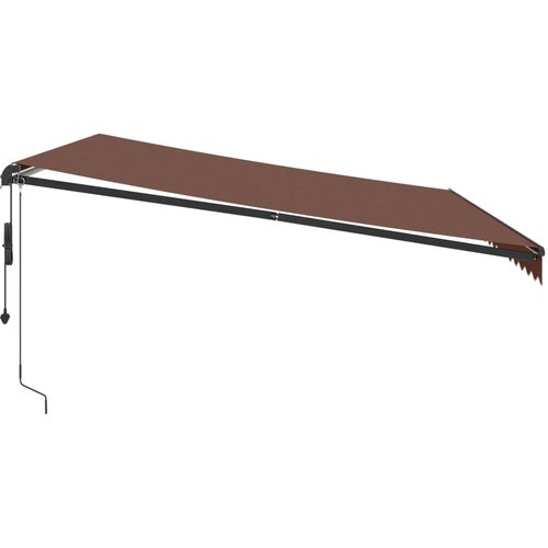 Tenda na automatsko uvlačenje s LED smeđa 450 x 350 cm Slike